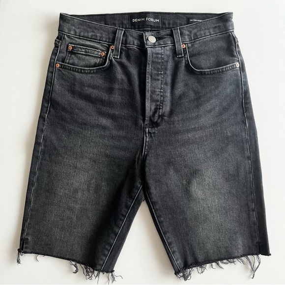Aritzia Denim Forum black yoko bermuda - Picture 2 of 7